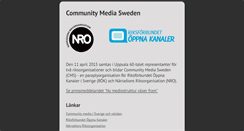 Desktop Screenshot of communitymedia.se